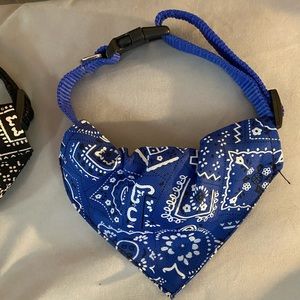 Medium size blue bandana neckwear.